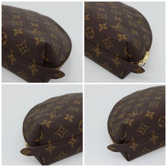 LOUIS VUITTON Monogram Trousse Demi Ronde Cosmetic Pouch M47520 LV Auth 131597 - Picture 14 of 16